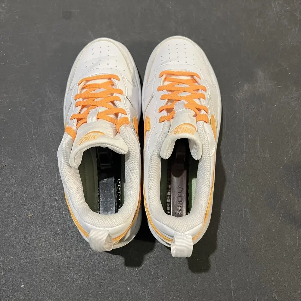 Nike Court Borough Low Recraft Shoes Youth Size 6Y White Orange Gum DV5456-119